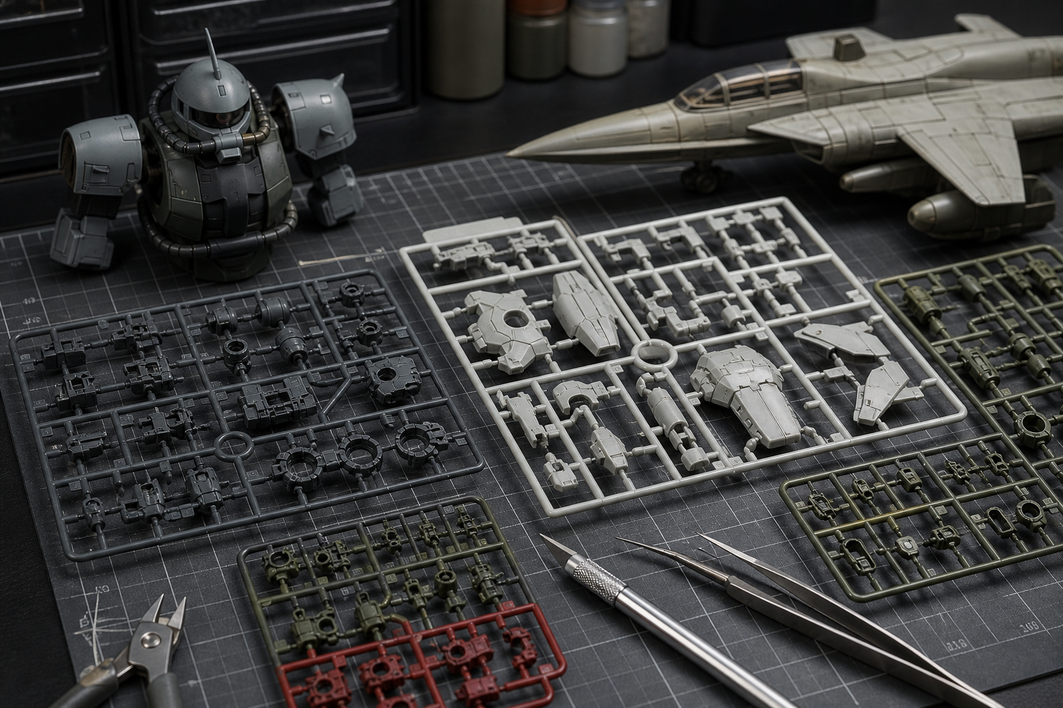Collector assembly model kit parts