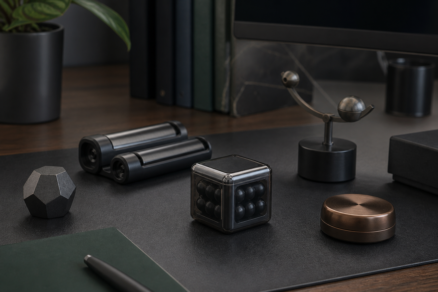 Desktop stress relief objects